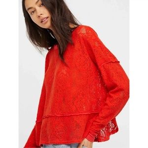 FREE PEOPLE “Not Cold in this Lace” Top